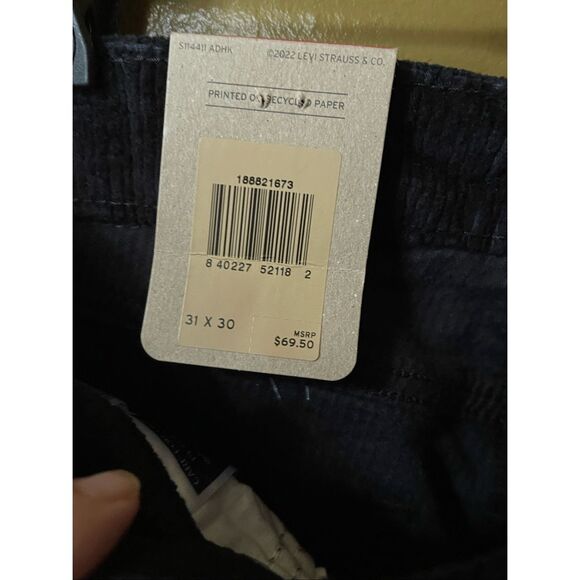 NWT Levi’s 31/30 black high rise skinny corduroy pants. - Picture 6 of 7
